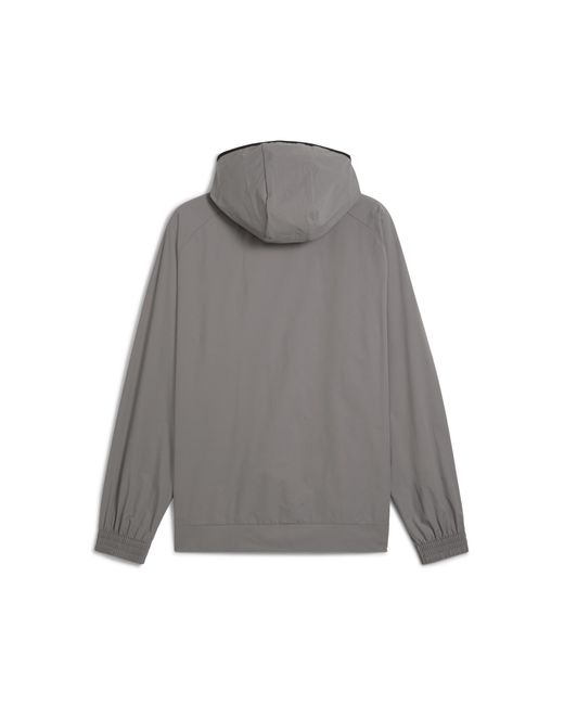 PUMA Gray Tech Relaxed Track Jacket for men