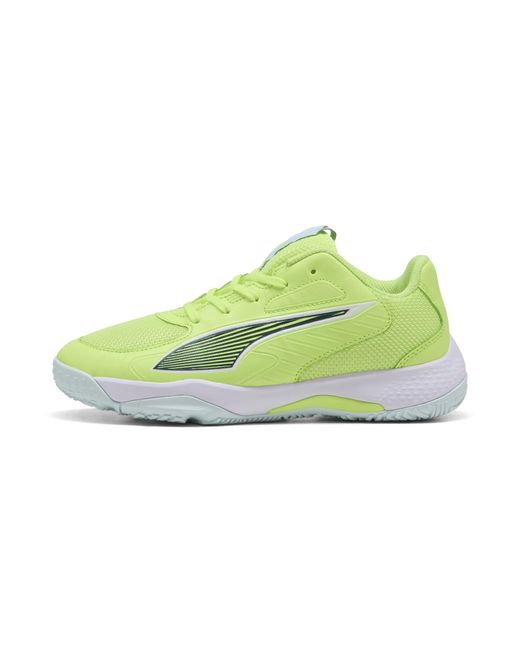 PUMA Green Accelerate 4 Handballschuhe Teenager, Schuhe, Fizzy Light/Grün Terrain/Weiß