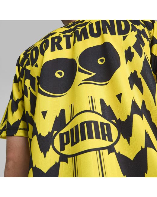 PUMA Borussia Dortmund ftblSTATEMENT Retro Trikot in Yellow für Herren