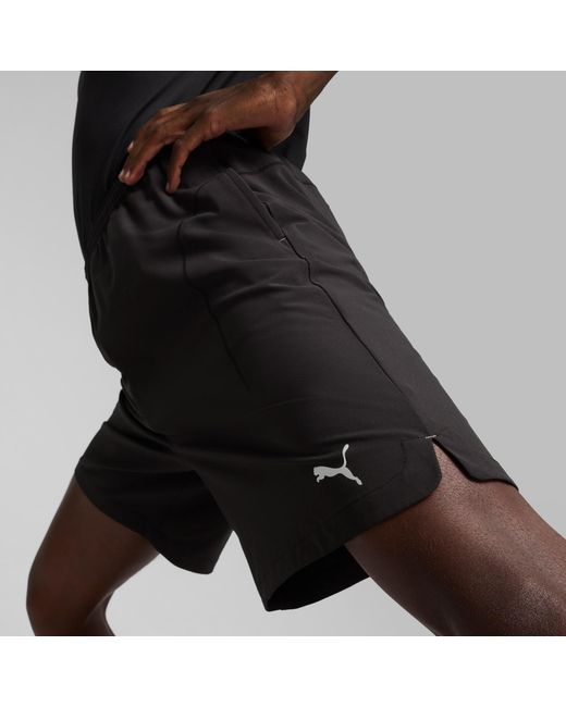 PUMA Studio Geweven Short in het Black voor heren