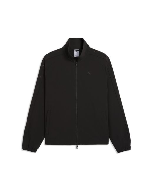PUMA Black T7 Woven Track Jacket for men