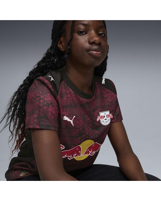PUMA Red Rb Leipzig 25/26 Ausweichtrikot Teenager, Kleidung, /Fast Rot