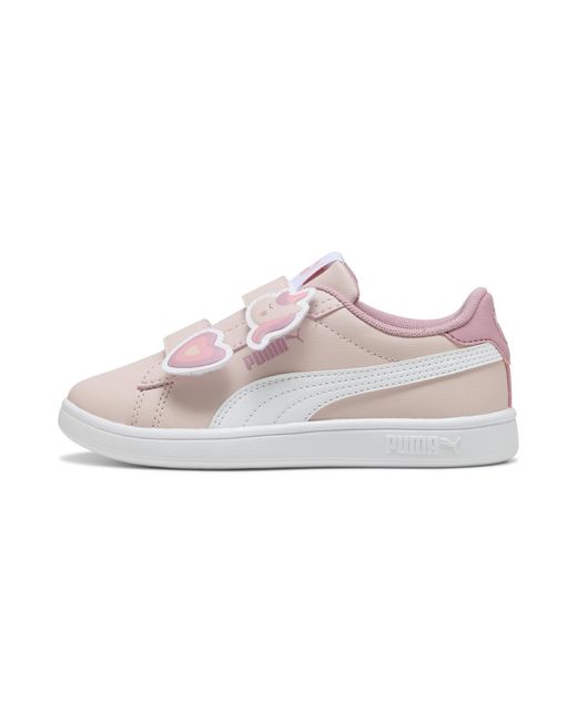 Zapatillas Smash 3.0 Badges Para Niños, Calzado, Mauve Mist/Blanco PUMA de color White