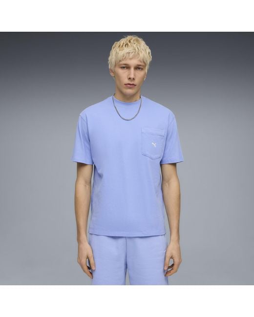 PUMA Blue Select Essentials Pocket T-Shirt for men