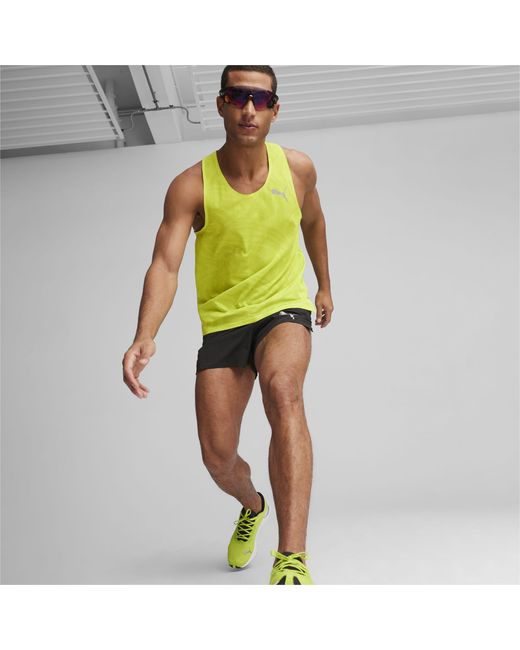 Camiseta de Running de Alto Rendimiento Run Ultraspun PUMA de hombre de color Yellow
