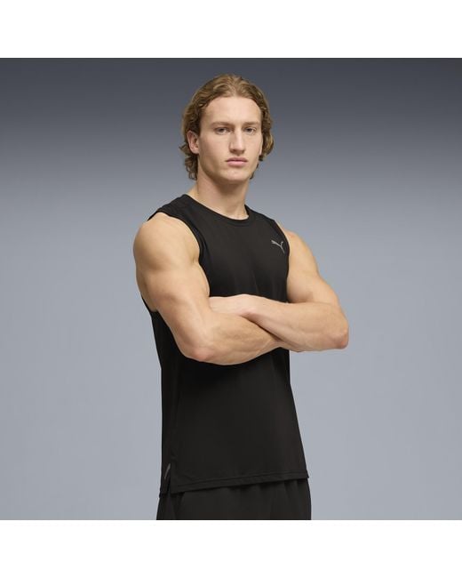 PUMA Black Pwrmode Training Training Tank Top for men