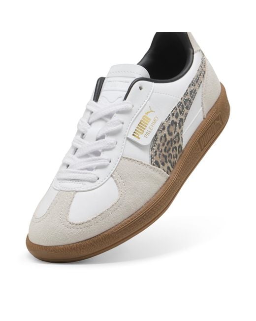 PUMA White Palermo Leo Sneakers