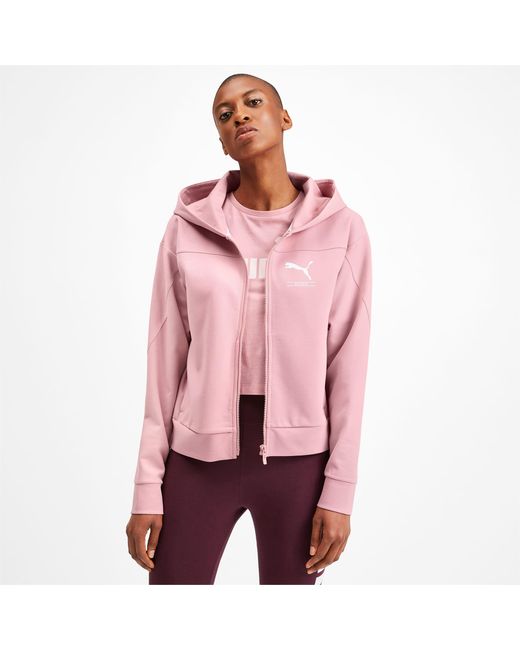 PUMA Pink Nu-tility Women's Full Zip Hoodie