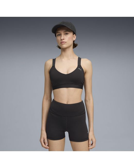 PUMA Black Shape Moisture Wicking, Low Impact Sports Bra