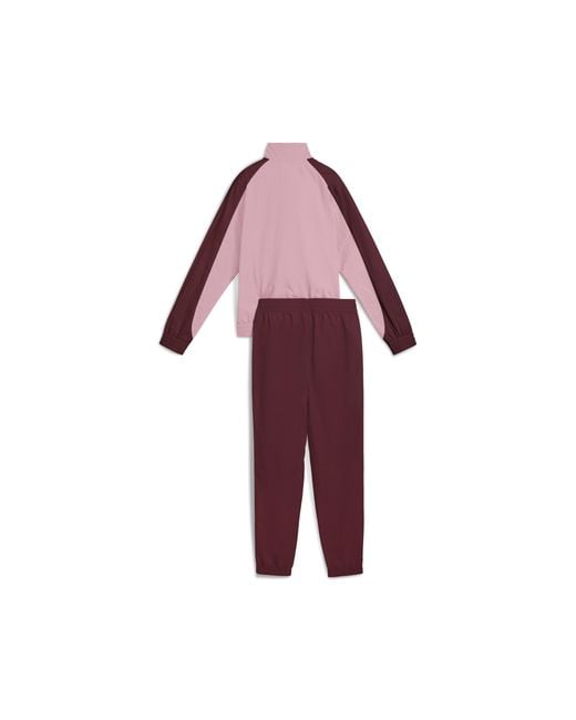 PUMA Red Trainingsanzug Aus Webware Damen, Kleidung