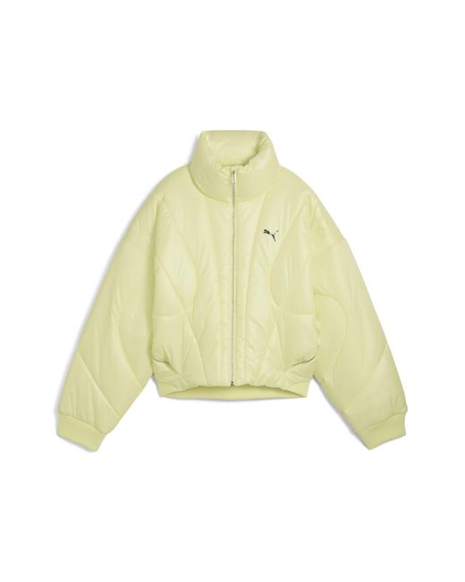 PUMA Metallic Dare To Pufferjacke Damen, Kleidung, Moon