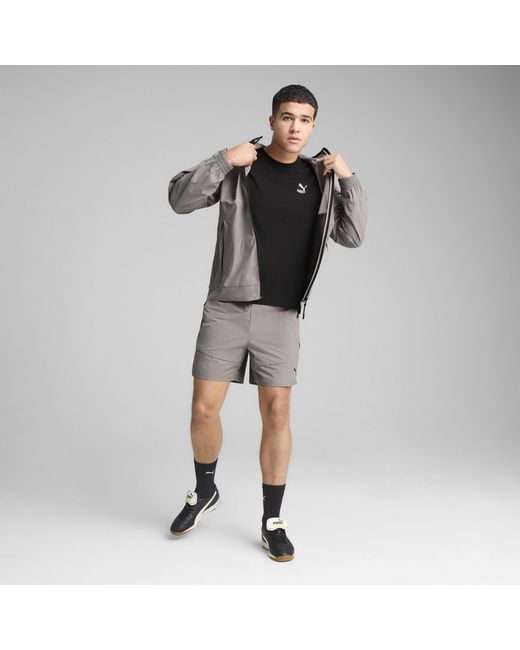 PUMA Gray Tech Relaxed Track Jacket for men