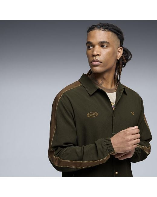 PUMA Green X Bodega T7 Coach's Jacket for men