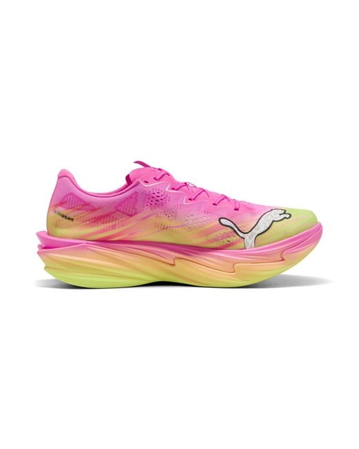 PUMA Pink Deviate Nitro Elite 4 Running Shoes for men
