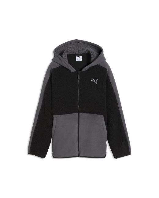 Felpa Essentials Elevated Invernale Dal Taglio Morbido Per Ragazzi, Abbigliamento, Nero di PUMA in Black