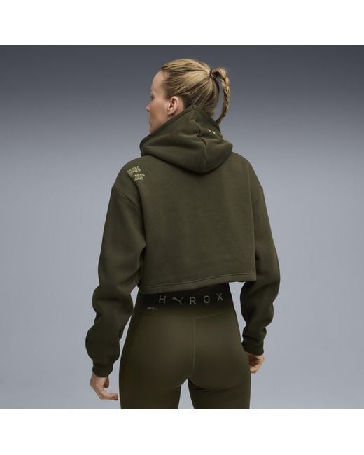 PUMA Green X Hyrox Heavyweight Hoodie Damen