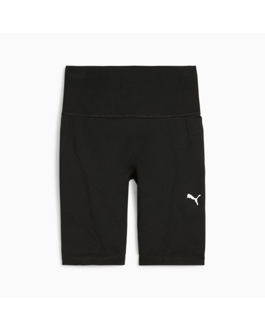 PUMA Shapeluxe Naadloze Fietsshort Met Hoge Taille Voor in het Black
