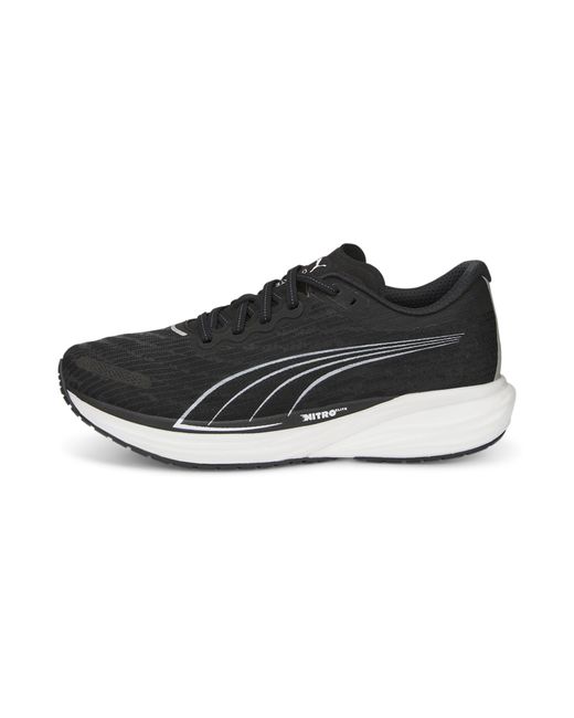 PUMA Black Deviate Nitrotm 2 Wide Running Shoes for men