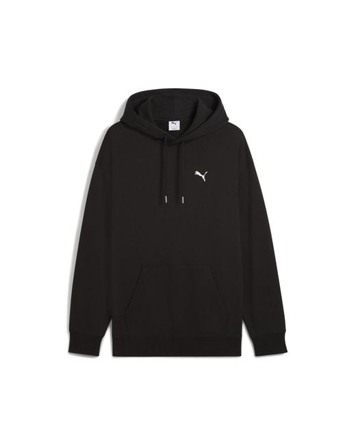 PUMA Black Wardrobe Essentials Relaxed Hoodie for men