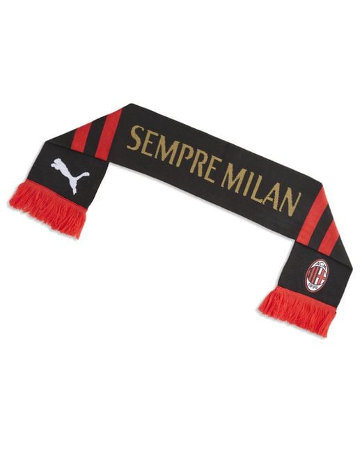 PUMA Red Ac Milan Ftblessentials Scarf