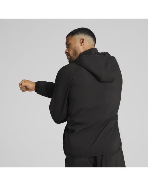 PUMA Black Tad Tech Woven Full Zip Jacket for men