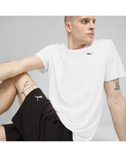 Camiseta Tad Essentials Solid Cat Para Hombre PUMA de hombre de color White