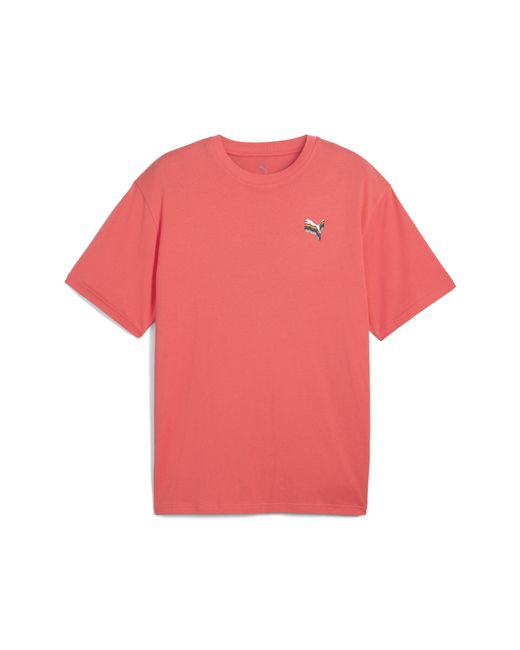 PUMA Red Equal Love Confederation Relaxed Graphic T-Shirt