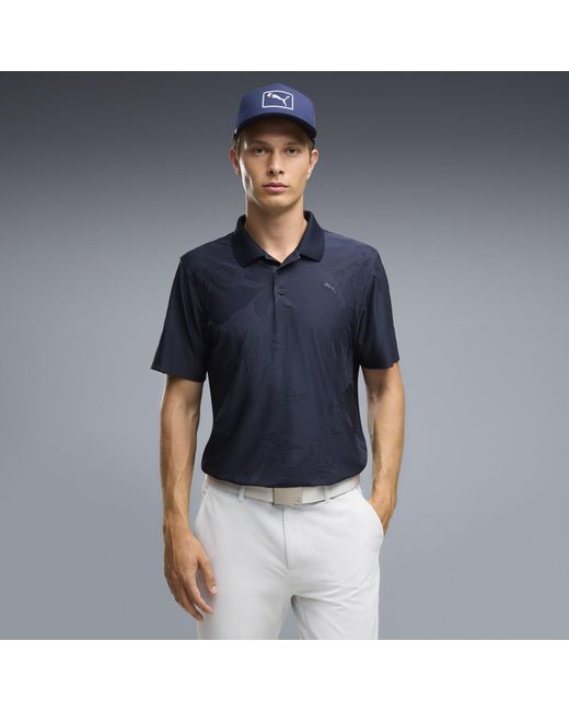 PUMA Blue Mattr Prima Bloom Golf Polo for men