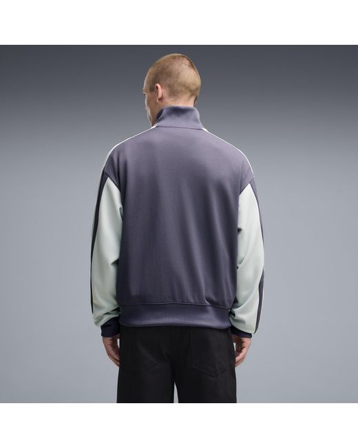 PUMA Blue T7 Love Of The Cat Relaxed Track Jacket for men
