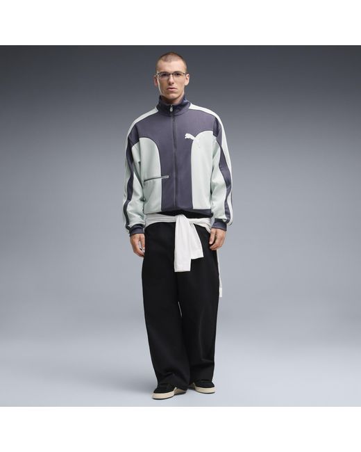PUMA Blue T7 Love Of The Cat Relaxed Track Jacket for men