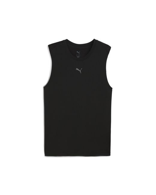 PUMA Black Cloudspun Ultra Soft Training Tank Top for men