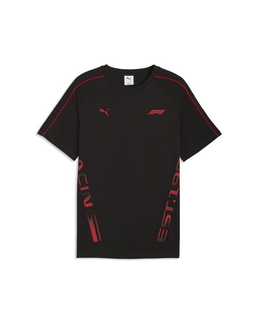 PUMA Black F1 Lifestyle T7 T-Shirt for men