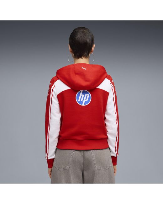 PUMA Red Scuderia Ferrari Hp Replica Cropped Hoodie