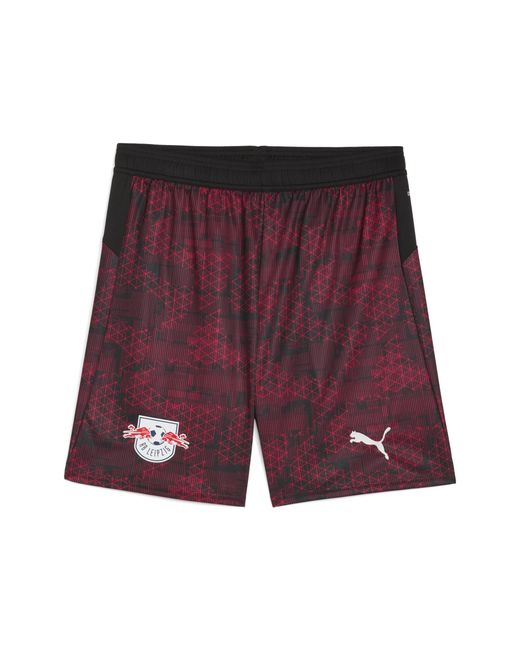 Shorts Rb Leipzig 25/26 Da Uomo, Sport, Nero/Fast Rosso di PUMA in Purple da Uomo