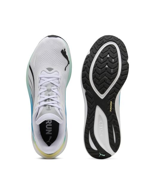 PUMA Electrify Nitro 4 Laufschuhe Herren, Sport, /Mint Melt/Speed Blau in White für Herren