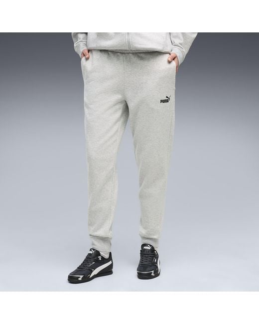 PUMA Gray Essentials Small No. 1 Logo Sweatpants