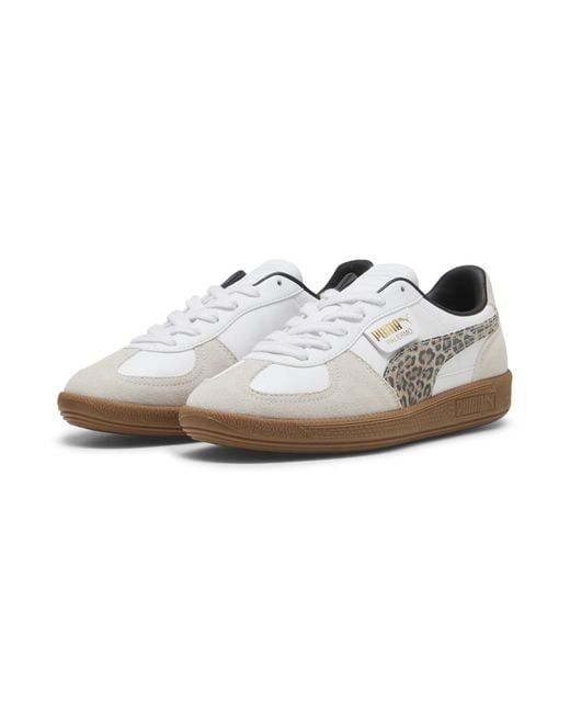 PUMA White Palermo Leo Sneakers