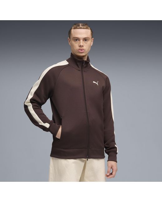 PUMA Brown T7 Track Jacket for men