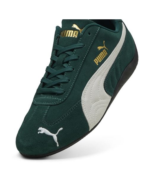 PUMA Green Speedcat Og Sneaker Schuhe, Dark Myrtle/Weiß