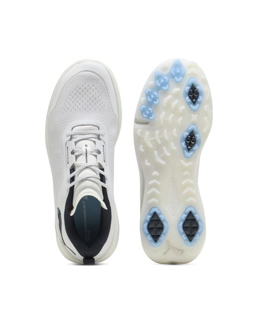 PUMA White Shadowcat Nitro 2.0 Golf Shoes for men