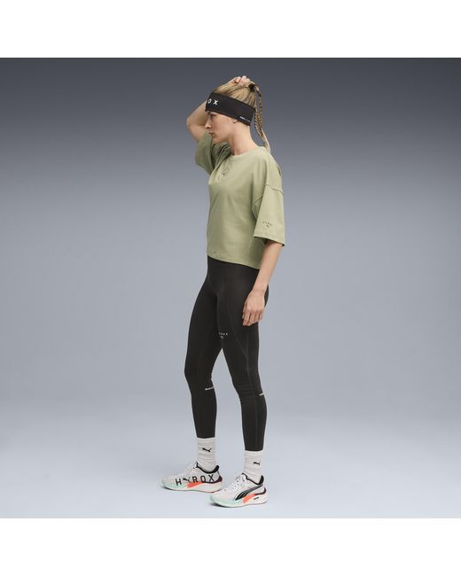 Camiseta Corta X Hyrox Lifestyle Para Mujer, Ropa, Lux Army PUMA de color Gray