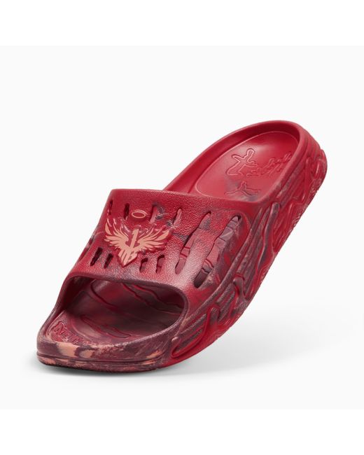 Chaussure Claquettes De Basketball Mb.03 Slide PUMA en coloris Red