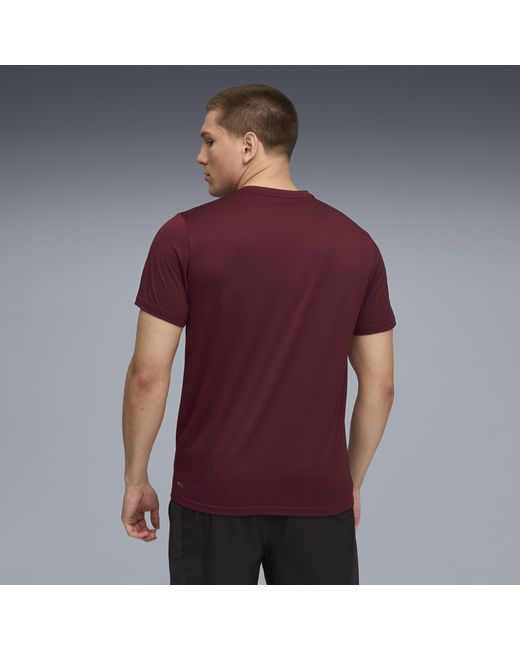 PUMA Tad Essentials Einfarbiges T-Shirt Mit Cat Logo Herren, Kleidung, Ruby Shimmer in Red für Herren