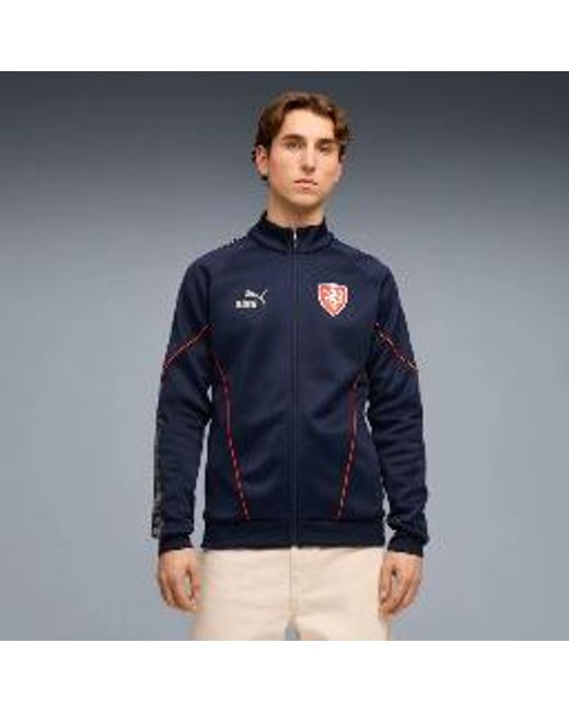 PUMA Blue Czechia King Anthem Jacket for men