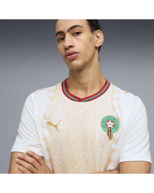 PUMA White Morocco Away Jersey for men