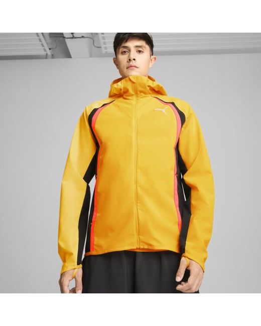 PUMA Yellow Run Rain Jacket for men