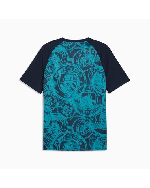 PUMA Blue Manchester City Warmup Jersey Dark for men