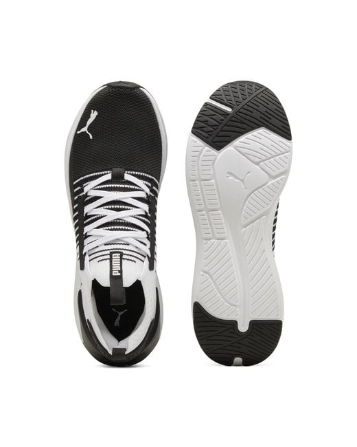 PUMA Softride Symmetry Fuzion Hardloopschoenen Voor Zwart/Grijs/Wit, Maat in het Black voor heren