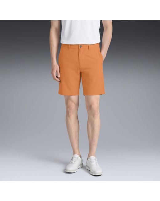 PUMA Orange 101 8" Golf Shorts for men