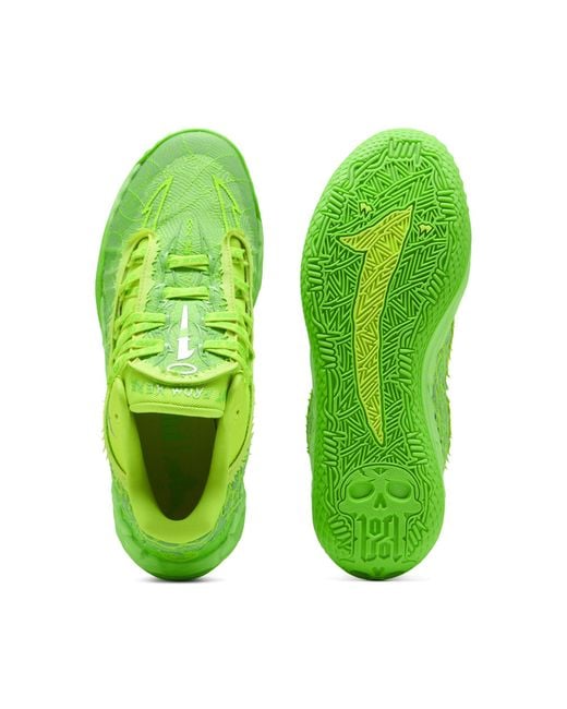 PUMA Green Mb.05 Lo Flourish Basketball Shoes